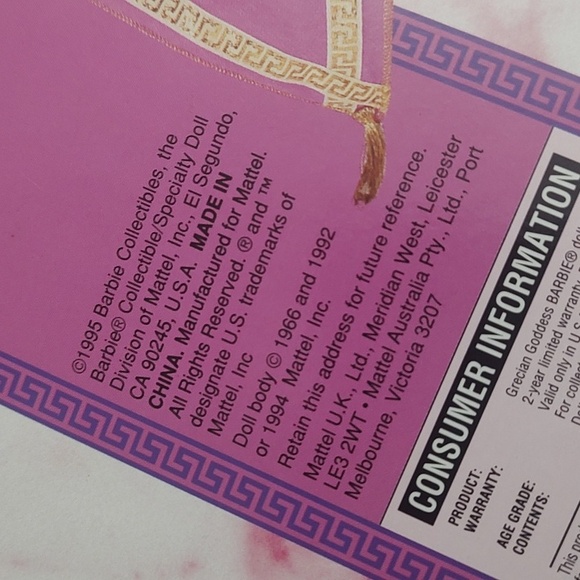 Grecian Goddess Barbie - Picture 12 of 12